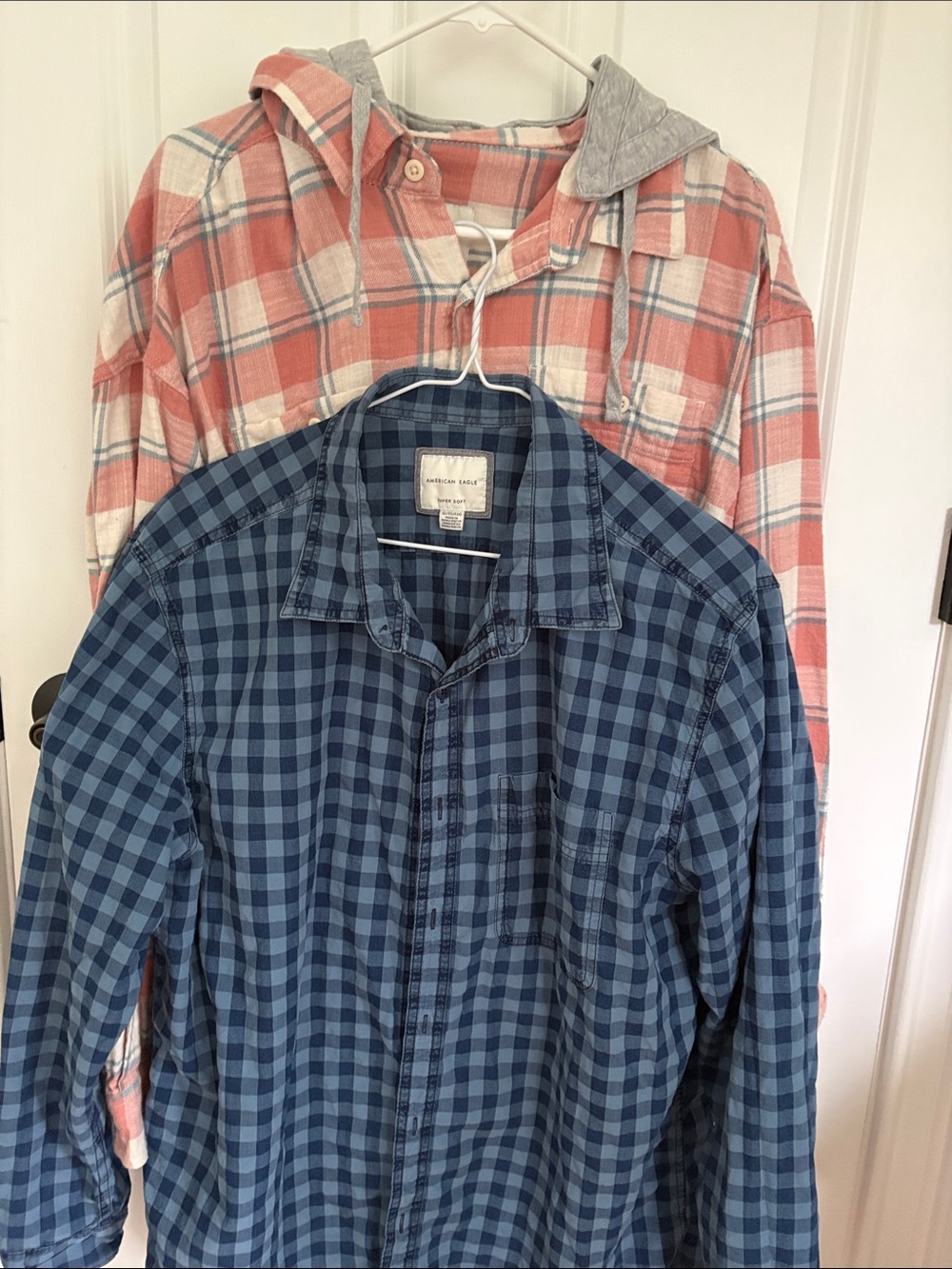 Two American Eagle button down